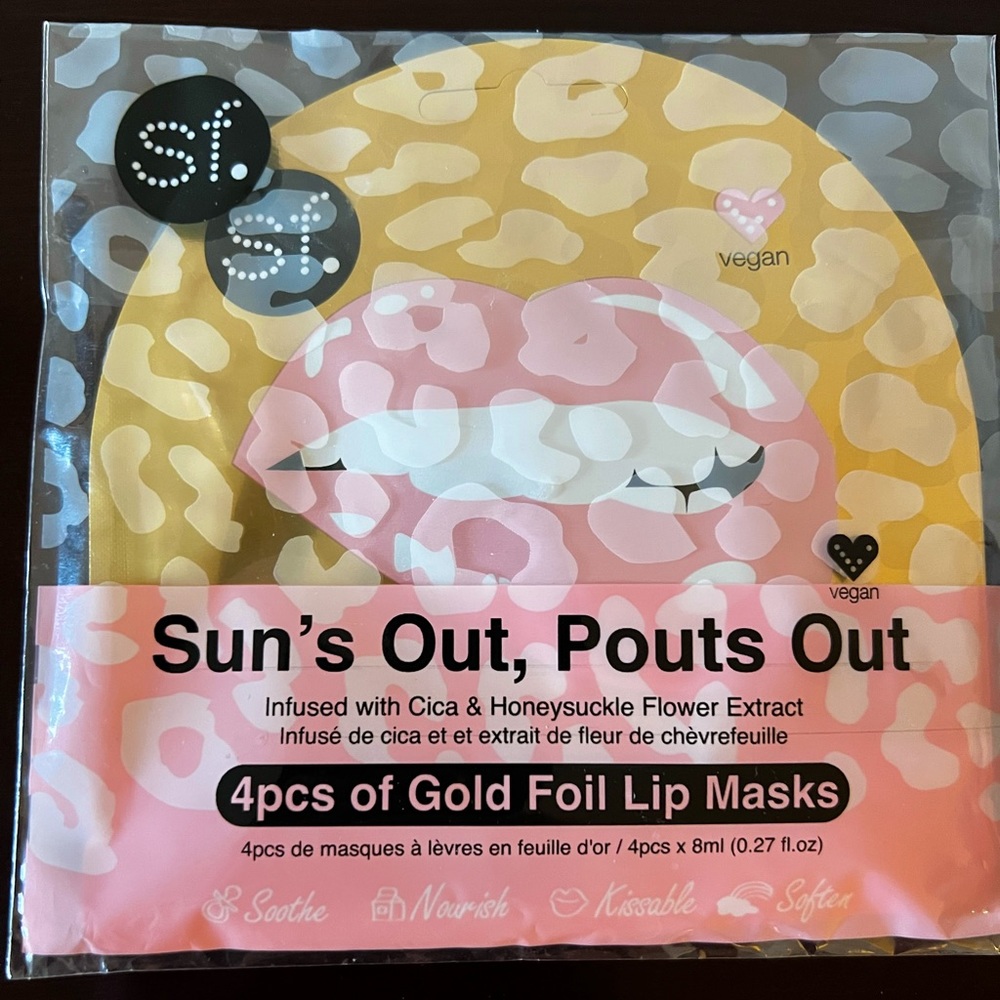 SF Glow Sun's Out, Pouts Out - Gold Foil Lip Mask